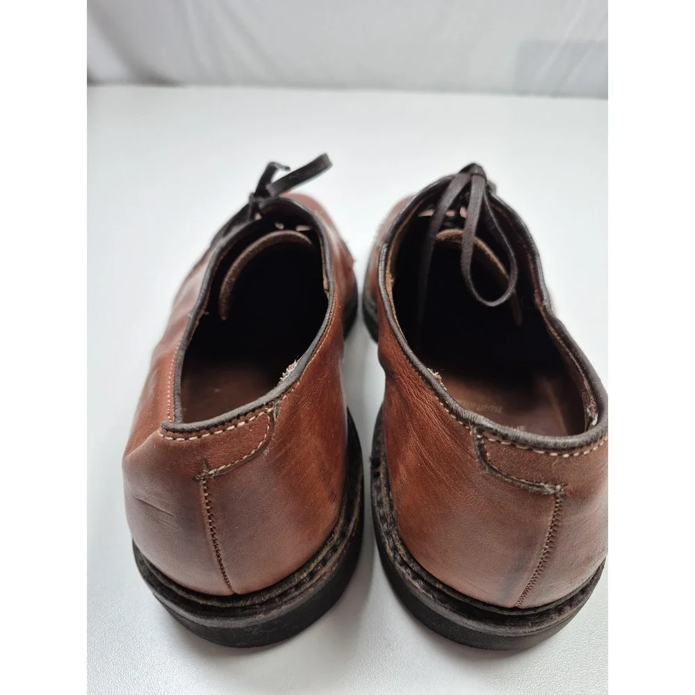 Allen Edmonds Badlands Shoes Mens Size 11.5 D Brown Leather Derby Rubber Sole
